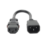 Tripp-Lite P004-L01 | Power Extension Cord, Locking C13 to C14 PDU Style - 10A, 250V, 18 AWG, 1 ft. (0.31 m)