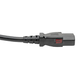 Tripp-Lite P004-L01 | Power Extension Cord, Locking C13 to C14 PDU Style - 10A, 250V, 18 AWG, 1 ft. (0.31 m)