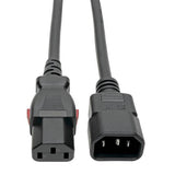 Tripp-Lite P004-L02 | Power Extension Cord, Locking C13 to C14 PDU Style - 10A, 250V, 18 AWG, 2 ft. (0.61 m)