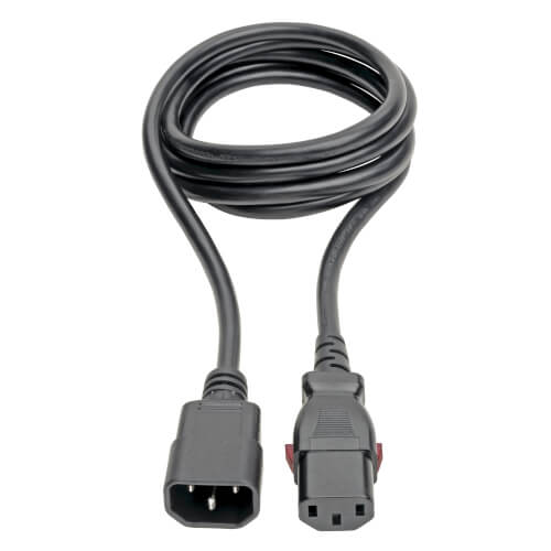 Tripp-Lite P004-L06 | Power Extension Cord, Locking C13 to C14 PDU Style - 10A, 250V, 18 AWG, 6 ft. (1.83 m)