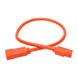 Tripp-Lite P005-002-AOR | Heavy-Duty PDU Power Cord, C13 to C14 - 15A, 250V, 14 AWG, 2 ft. (0.61 m), Orange