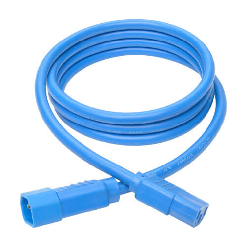 Tripp-Lite P005-006-ABL | Heavy-Duty PDU Power Cord, C13 to C14 - 15A, 250V, 14 AWG, 6 ft. (1.83 m), Blue