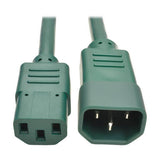 Tripp-Lite P005-006-AGN | Heavy-Duty PDU Power Cord, C13 to C14 - 15A, 250V, 14 AWG, 6 ft. (1.83 m), Green
