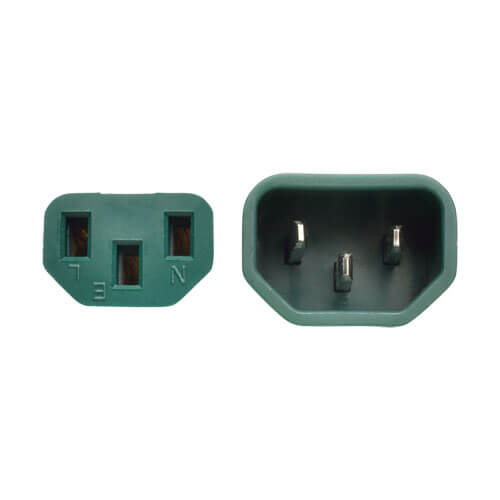 Tripp-Lite P005-006-AGN | Heavy-Duty PDU Power Cord, C13 to C14 - 15A, 250V, 14 AWG, 6 ft. (1.83 m), Green