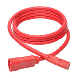 Tripp-Lite P005-006-ARD | Heavy-Duty PDU Power Cord, C13 to C14 - 15A, 250V, 14 AWG, 6 ft. (1.83 m), Red