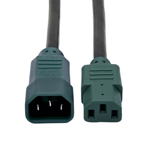 Tripp-Lite P005-006-GN | Heavy-Duty PDU Power Cable, C13 to C14 - 15A, 250V, 14 AWG, Green, 6 ft. (1.83 m)
