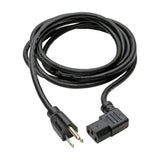 Tripp-Lite P006-010-13RA | Computer Power Cord, NEMA 5-15P to Right-Angle C13 - 10A, 125V, 18 AWG, 10 ft. (3.05 m), Black