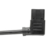 Tripp-Lite P006-010-13RA | Computer Power Cord, NEMA 5-15P to Right-Angle C13 - 10A, 125V, 18 AWG, 10 ft. (3.05 m), Black