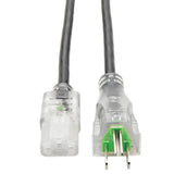 Tripp-Lite P006-015-HG13CL | Hospital-Grade Power Cord, NEMA 5-15P to C13 - Green Dot, 13A, 125V, 16 AWG, 15 ft. (4.57 m), Clear Plugs