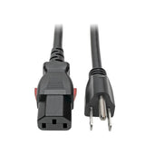 Tripp-Lite P006-L01 | Computer Power Cord, NEMA 5-15P to Locking C13 - 10A, 125V, 18 AWG, 1 ft. (0.31 m)