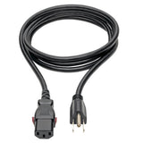 Tripp-Lite P006-L06 | Computer Power Cord, NEMA 5-15P to Locking C13 - 10A, 125V, 18 AWG, 6 ft. (1.83 m)