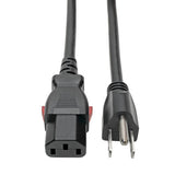 Tripp-Lite P006-L10 | Computer Power Cord, NEMA 5-15P to Locking C13 - 10A, 125V, 18 AWG, 10 ft. (3.05 m)