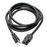 Tripp-Lite P007-012 | Computer Power Cord, NEMA 5-15P to C13 - Heavy-Duty, 15A, 125V, 14 AWG, 12 ft. (3.66 m), Black