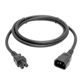 Tripp-Lite P014-006 | Laptop Power Adapter Cord, C14 to C5 Adapter - 2.5A, 250V, 18 AWG, 6 ft. (1.83 m), Black