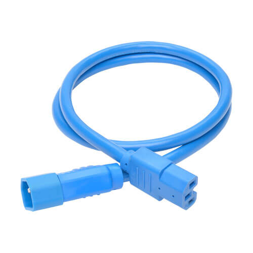 Tripp-Lite P018-003-ABL | Power Cord C14 to C15 - Heavy-Duty, 15A, 250V, 14 AWG, 3 ft. (0.91 m), Blue