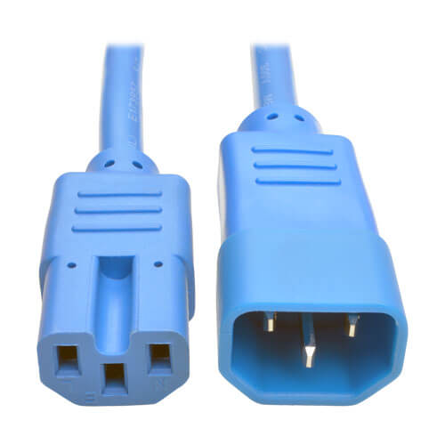 Tripp-Lite P018-006-ABL | Power Cord C14 to C15 - Heavy-Duty, 15A, 250V, 14 AWG, 6 ft. (1.83 m), Blue