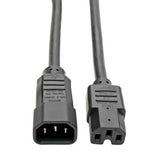 Tripp-Lite P018-010 | Power Cord C14 to C15 - Heavy-Duty, 15A, 250V, 14 AWG, 10 ft. (3.05 m), Black