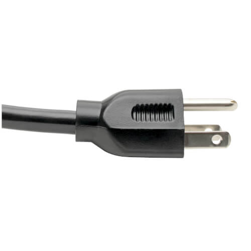 Tripp-Lite P019-004 | Power Cord, NEMA 5-15P to C15 - Heavy-Duty, 15A, 125V, 14 AWG, 4 ft. (1.22 m), Black