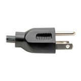 Tripp-Lite P022-001-2 | Extension Cord Y Splitter, NEMA 5-15P to 2x NEMA 5-15R - 10A, 120V, 18 AWG, 1 ft. (0.31 m), Black