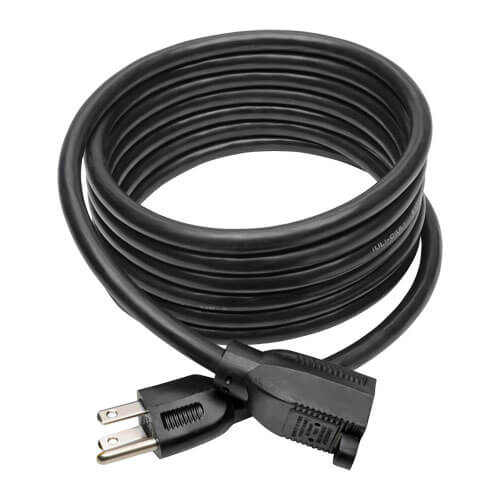 Tripp-Lite P024-010 | Power Extension Cord, NEMA 5-15P to NEMA 5-15R - Heavy-Duty, 15A, 120V, 14 AWG, 10 ft. (3.05 m), Black