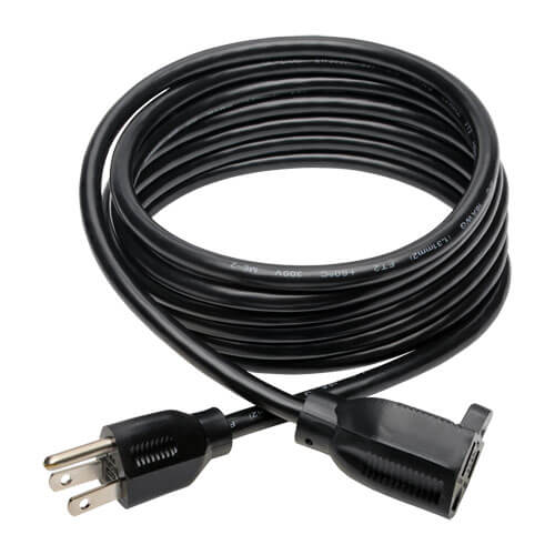 Tripp-Lite P024-010-13A | Power Extension Cord, NEMA 5-15P to NEMA 5-15R - 13A, 120V, 16 AWG, 10 ft. (3.05 m), Black