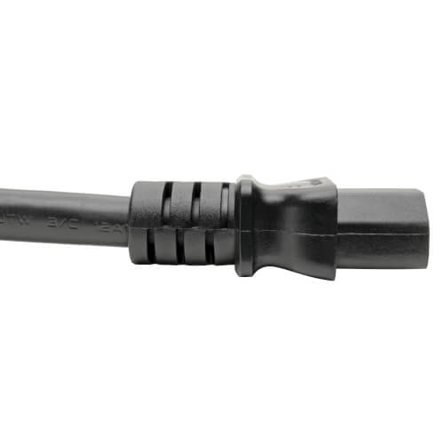 Tripp-Lite P032-003 | C20 to C13 Power Cord for Computer - Heavy-Duty, 15A, 100-250V, 14 AWG, 3 ft. (0.91 m), Black