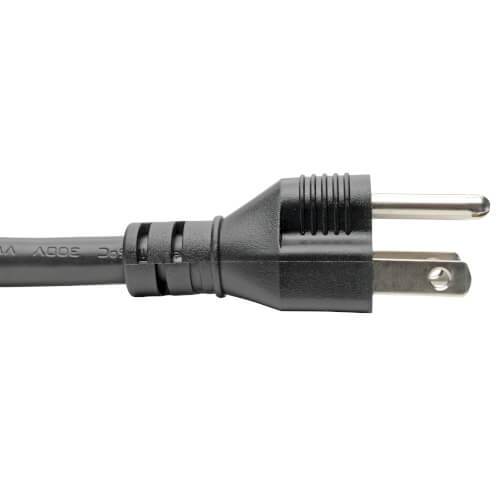 Tripp-Lite P034-010 | Computer Power Cord, C19 to NEMA 5-15P - Heavy-Duty, 15A, 125V, 14 AWG, 10 ft. (3.05 m), Black