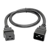 Tripp-Lite P036-002 | Power Extension Cord, C19 to C20 - Heavy-Duty, 20A, 250V, 12 AWG, 2 ft. (0.61 m), Black