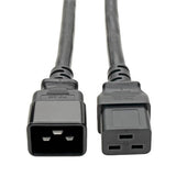 Tripp-Lite P036-002-6 | Power Extension Cord, C19 to C20 - Heavy-Duty, 20A, 250V, 12 AWG, 2 ft. (0.61 m), Black, 6-Pack