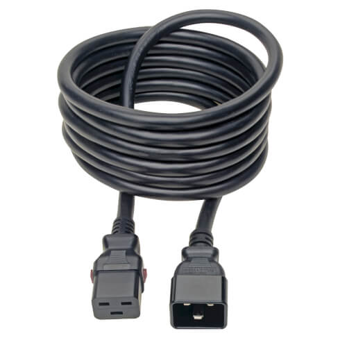 Tripp-Lite P036-L10 | Power Extension Cord, Locking C19 to C20 - Heavy-Duty, 20A, 100-250V, 12 AWG, 10 ft. (3.05 m), Black