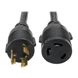 Tripp-Lite P041-014 | Power Extension Cord, NEMA L6-30P to NEMA L6-30R - Heavy-Duty, 30A, 250V, 10 AWG, 14 ft. (4.27 m), Black