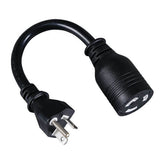 Tripp-Lite P044-06I | Power Cord Adapter, NEMA L5-20R to NEMA 5-20P - Heavy-Duty, 20A, 120V, 12 AWG, 6-in. (15.24 cm), Black