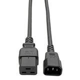Tripp-Lite P047-004 | Power Cord, C19 to C14 - Heavy-Duty, 15A, 250V, 14 AWG, 4 ft. (1.22 m), Black