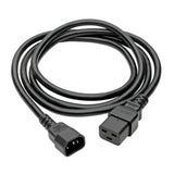 Tripp-Lite P047-004 | Power Cord, C19 to C14 - Heavy-Duty, 15A, 250V, 14 AWG, 4 ft. (1.22 m), Black
