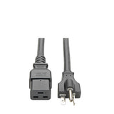 Tripp-Lite P049-010 | Power Cord, C19 to NEMA 5-20P - Heavy-Duty, 20A, 125V, 12 AWG, 10 ft. (3.05 m), Black