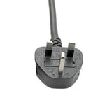 Tripp-Lite P052-008 | UK Computer Power Cord, C19 to BS1363, 13A, 250V, 16 AWG, 8 ft. (2.43 m), Black