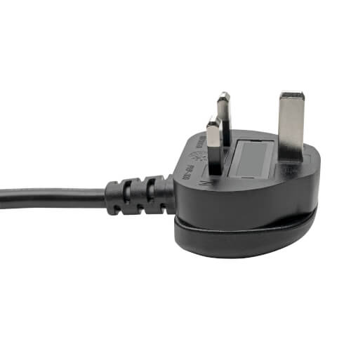 Tripp-Lite P056-006-10A | UK Computer Power Cord, BS1363 to C13 - 10A, 250V, 18 AWG, 6 ft. (1.83 m), Black