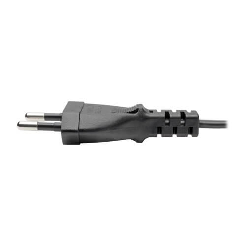 Tripp-Lite P059-006 | European Computer Power Cord, C7 to Schuko, 2.5A, 250V, 18 AWG, 6 ft. (1.83 m), Black