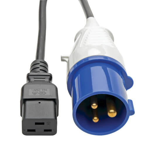Tripp-Lite P070-010 | IEC 309 to C19, Heavy-Duty Extension Cord - 16A, 250V, 16 AWG, 10 ft. (3.05 m), Black