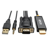 Tripp-Lite P116-006-HDMI-A | VGA to HDMI Adapter Cable with Audio and USB Power (M/M), 1080p 60 Hz, 6 ft. (1.8 m)