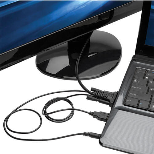 Tripp-Lite P116-006-HDMI-A | VGA to HDMI Adapter Cable with Audio and USB Power (M/M), 1080p 60 Hz, 6 ft. (1.8 m)