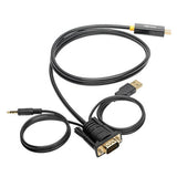 Tripp-Lite P116-006-HDMI-A | VGA to HDMI Adapter Cable with Audio and USB Power (M/M), 1080p 60 Hz, 6 ft. (1.8 m)