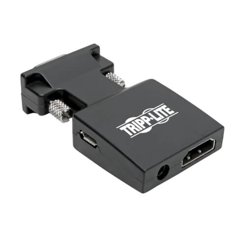 Tripp-Lite P131-000-A-DISP | HDMI to VGA Active Adapter Video Converter with Audio (F/M)