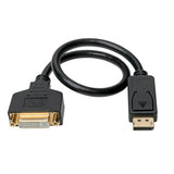 Tripp-Lite P134-001-GC | DisplayPort to DVI Adapter Video Converter, Black (M/F), 1 ft. (0.31 m)