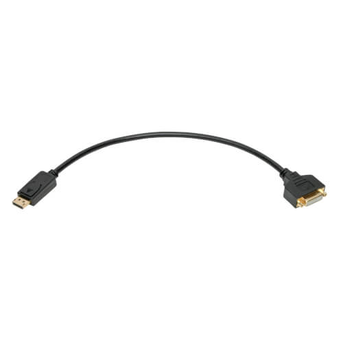 Tripp-Lite P134-001-GC | DisplayPort to DVI Adapter Video Converter, Black (M/F), 1 ft. (0.31 m)