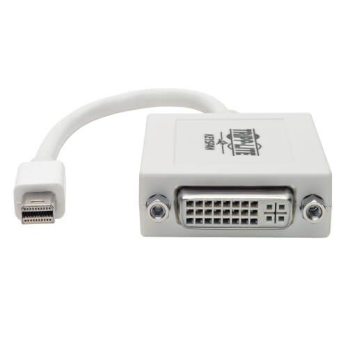 Tripp-Lite P137-06N-DVI | Keyspan Mini DisplayPort to DVI Adapter, Video Converter for Mac/PC, White (M/F), 6-in. (15.24 cm)