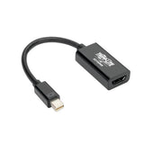 Tripp-Lite P137-06N-HD4K6B | Keyspan Mini DisplayPort to HDMI Active Adapter/Video Converter (M/F) - 4K 60 Hz, DP 1.2, HDCP 2.2, Black, 6 in.