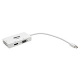 Tripp-Lite P137-06N-HDVW | Keyspan Mini DisplayPort to VGA/DVI/HDMI All-in-One Video Converter Adapter, White, 6-in. (15.24 cm)