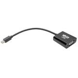 Tripp-Lite P137-06N-VGAB | Keyspan Mini DisplayPort to Active VGA Adapter, Video Converter (M/F), Black, 6-in. (15.24 cm)