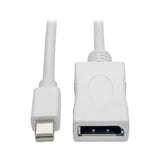 Tripp-Lite P139-010-DP-V2B | Keyspan Mini DisplayPort to DisplayPort Adapter Cable (M/F), 4K 60 Hz, DP 1.2, HDCP 2.2, 10 ft. (3.1 m)